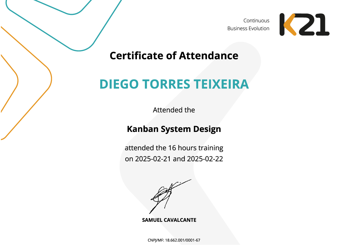 Certificado K21